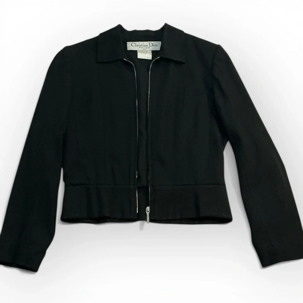Vintage Christian Dior Boutique Black Women's Evening Jacket